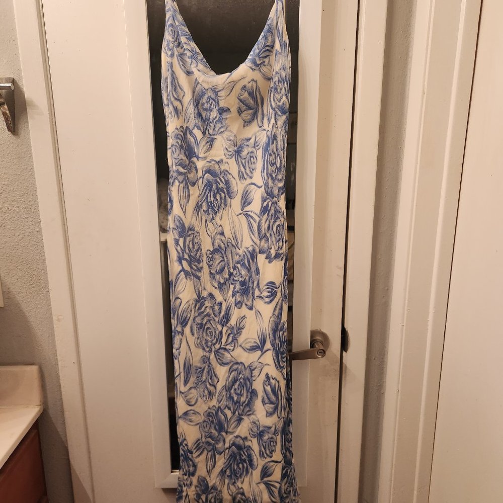 Lauren Ralph Lauren Silk Midi Cocktail Dress